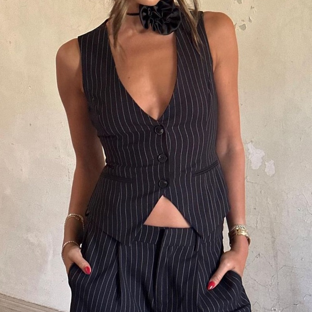 WeWoreWhat pinstripes coordinated set